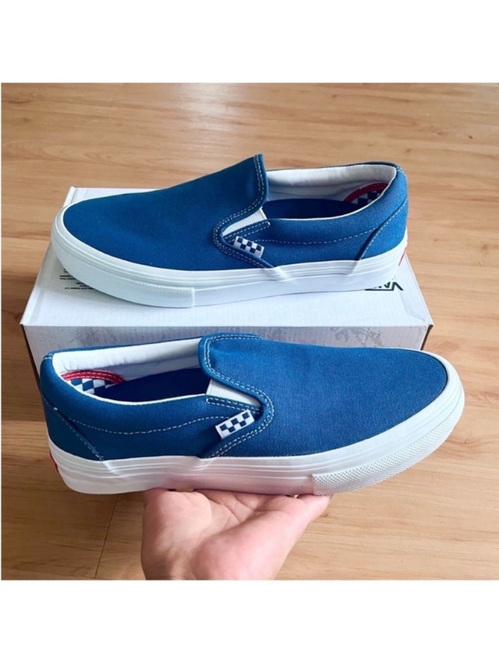 Vans Skate Slip - On Wrapped Dark Denim Women 9.5US Mens 8.0 US